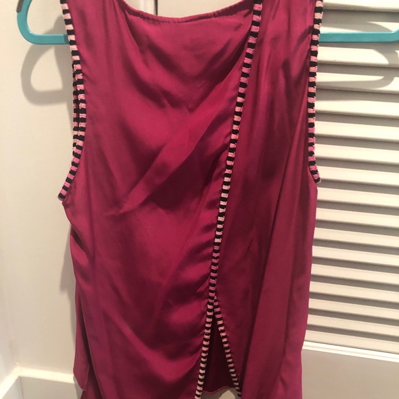 Parker Tops - Silk open back shirt, Worn once, Size L